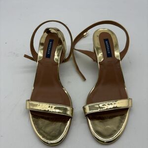 Margaux Metallic Gold Slingback Heels